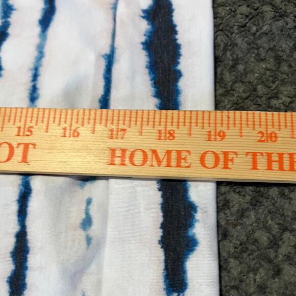 Onzie Women's After Yoga Hoodie M/L White Blue Tie Dye Retro Comfy Cozy NWT - Picture 6 of 9